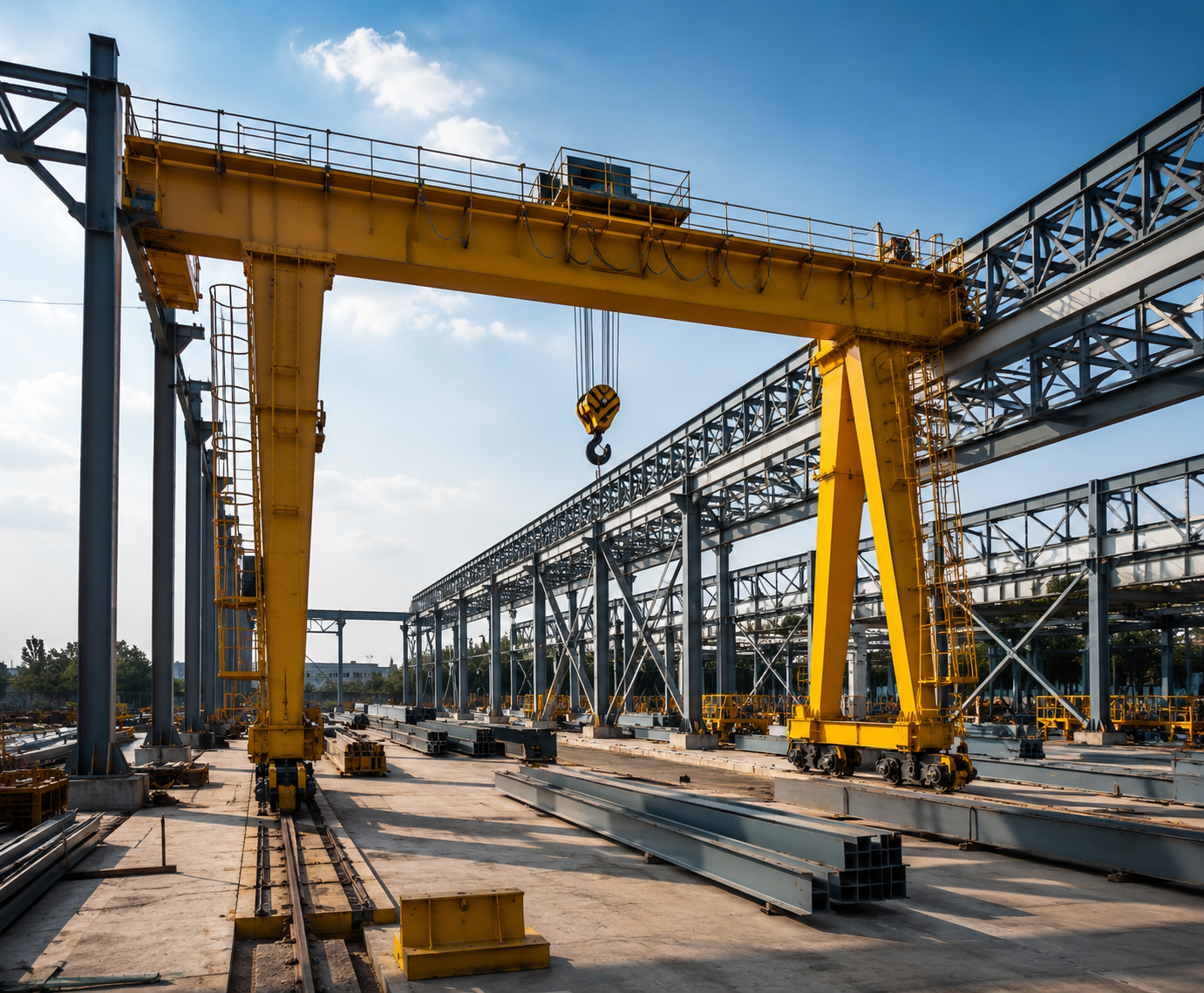 Heavy steel structure crane gantry